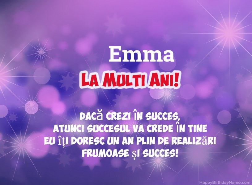 Imagini frumoase pentru mulți ani la Emma