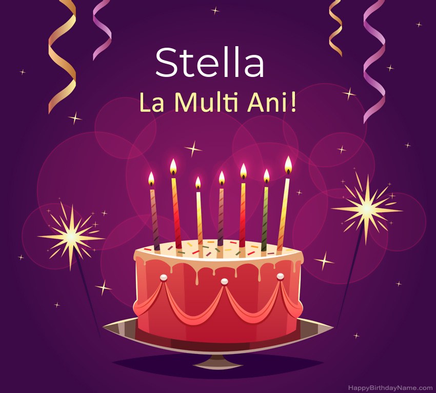 Felicitari haioase pentru pozele la multi ani Stella