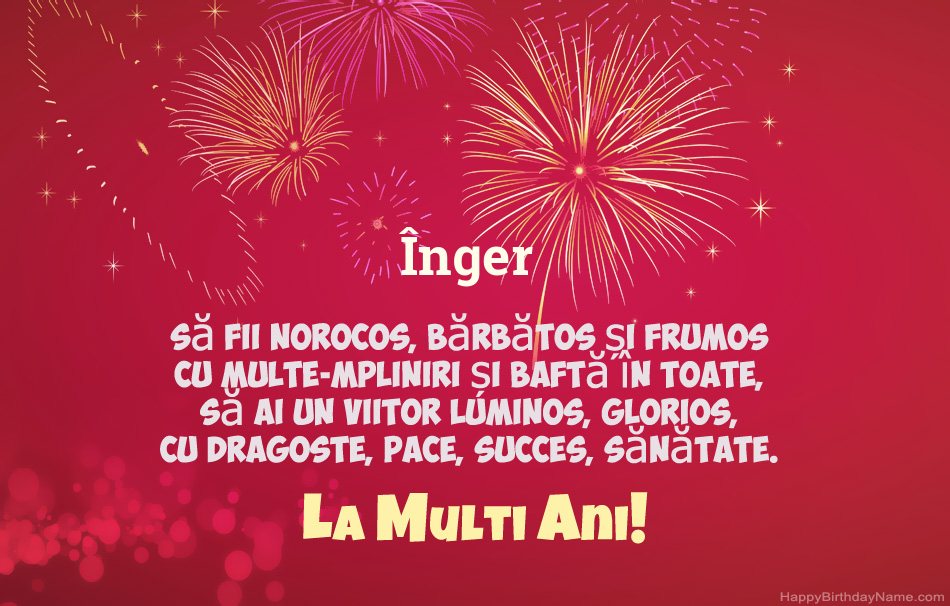 La mulți ani Înger, poezii frumoase La mulți ani Înger, poezii frumoase