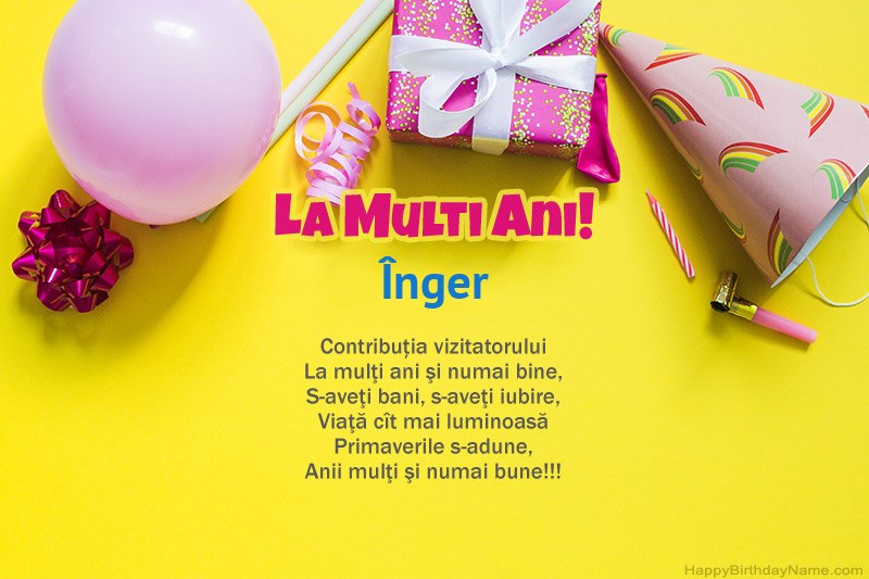 La mulți ani Înger în proză La mulți ani Înger în proză