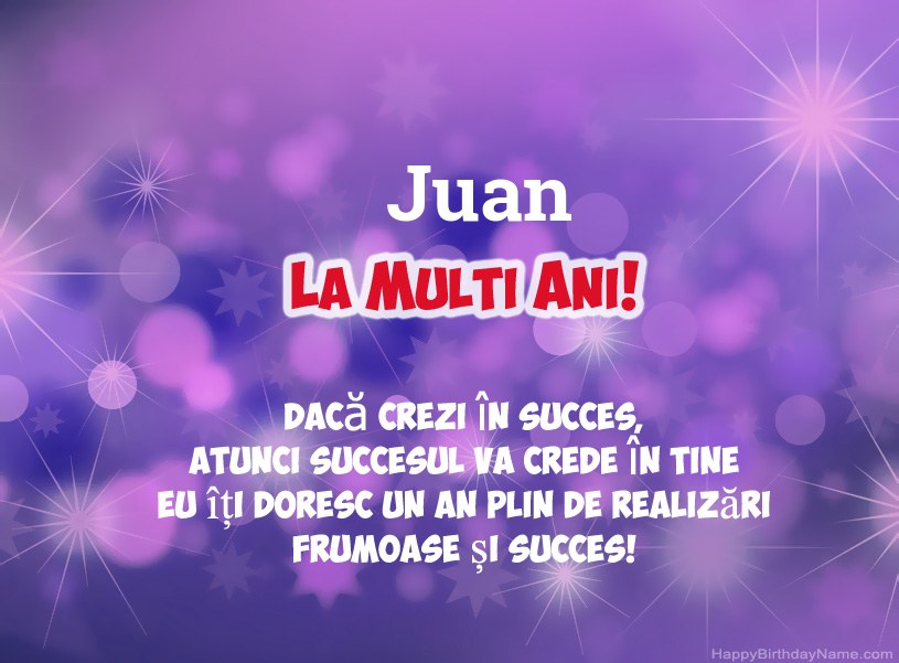 Imagini frumoase pentru mulți ani la Juan
