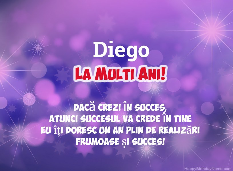 Imagini frumoase pentru mulți ani la Diego