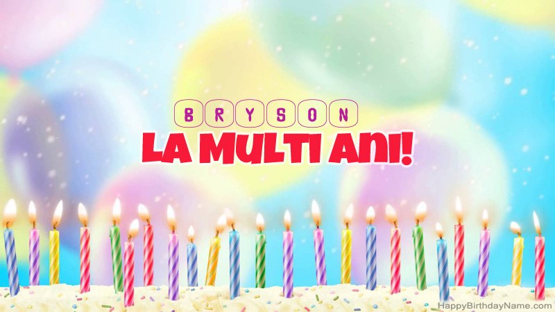 Cărți amuzante la mulți ani pentru Bryson