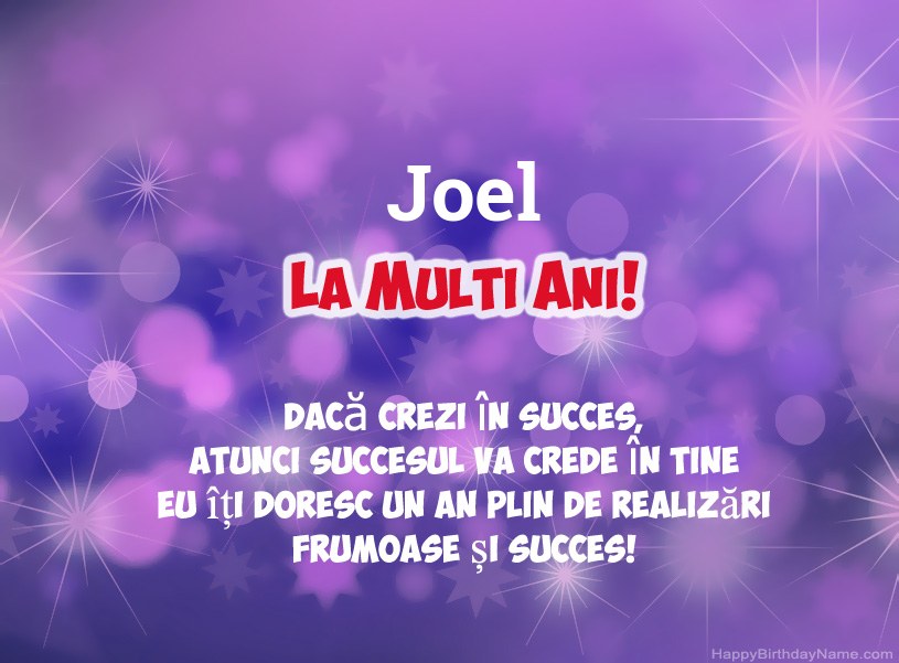 Imagini frumoase pentru mulți ani la Joel