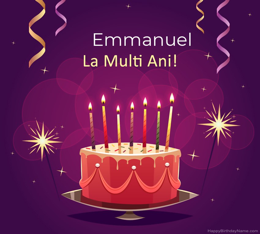 Felicitari haioase pentru pozele la multi ani Emmanuel