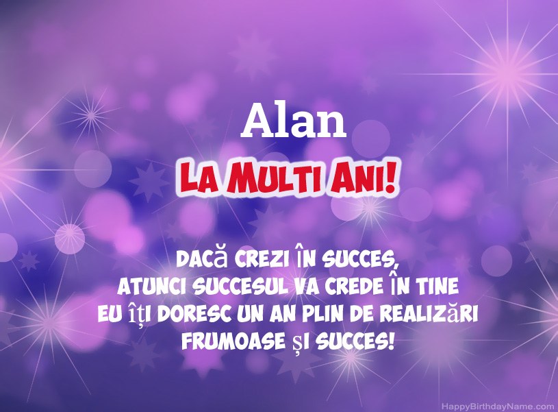 Imagini frumoase pentru mulți ani la Alan