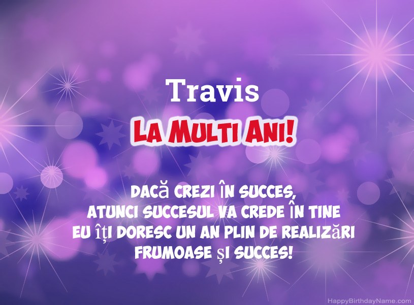 Imagini frumoase pentru mulți ani la Travis Imagini frumoase pentru mulți ani la Travis