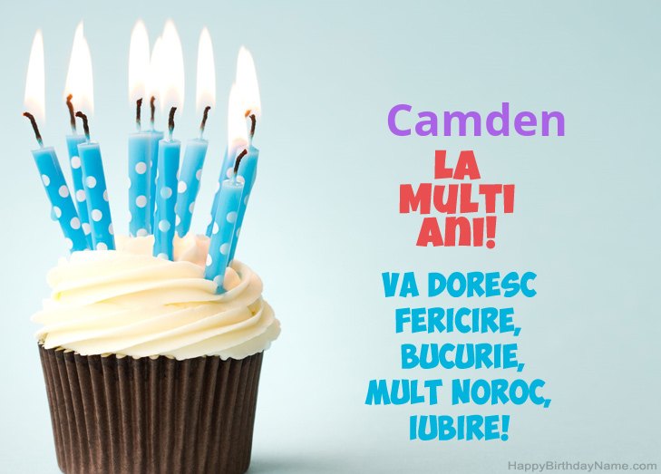 Felicitări pentru ziua de naștere a Camden