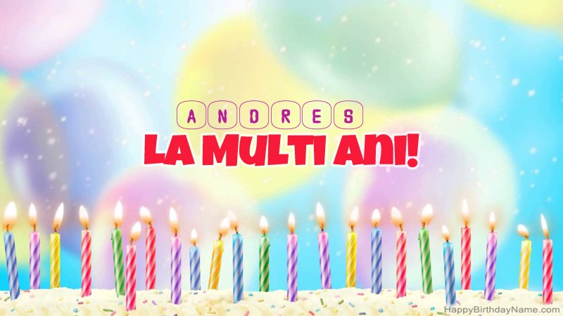 Cărți amuzante la mulți ani pentru Andres
