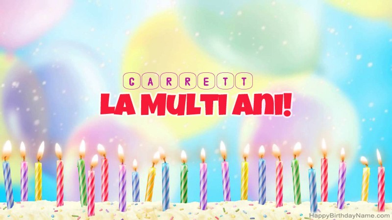 Cărți amuzante la mulți ani pentru Garrett Cărți amuzante la mulți ani pentru Garrett