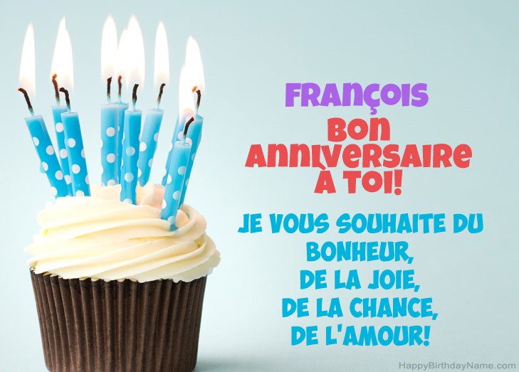 Félicitations pour le joyeux anniversaire de François