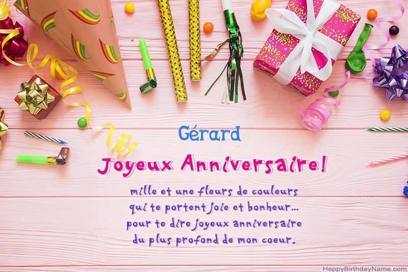 Joyeux Anniversaire Gerard Des Images 25