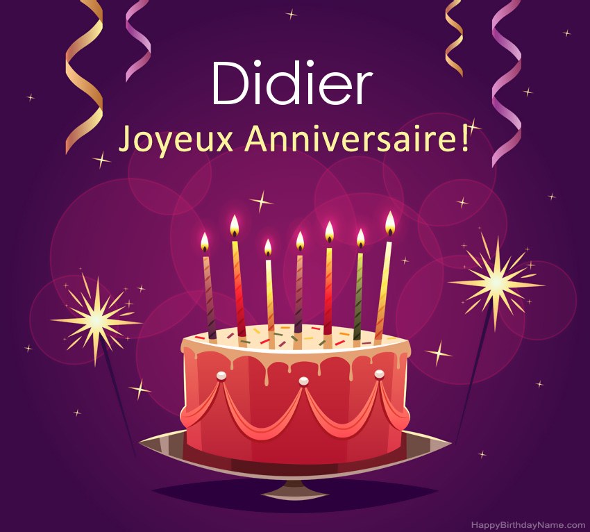 Salutations drôles pour les photos de joyeux anniversaire Didier