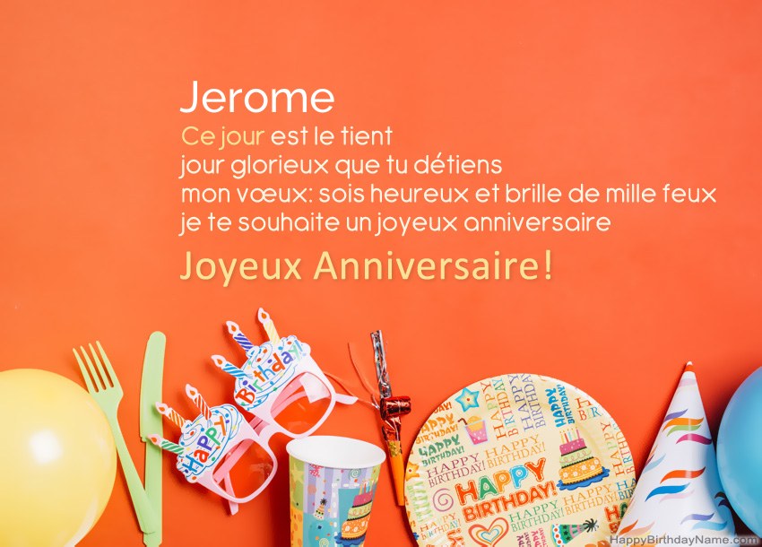 Cartes de joyeux anniversaire pour Jerome
