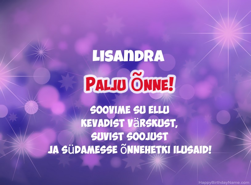 Ilusad pildid Lisandra Ilusad pildid Lisandra