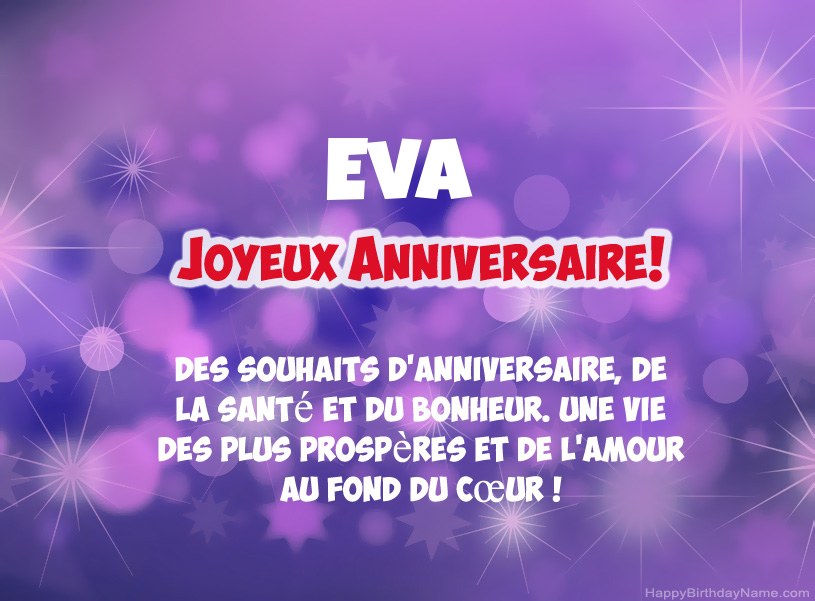Belles images pour joyeux anniversaire de Eva