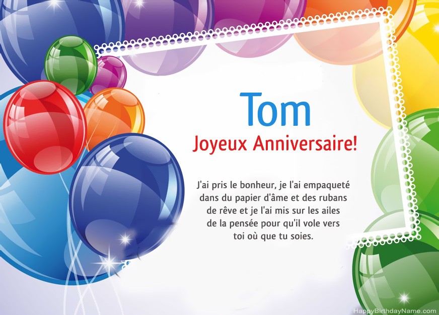 Joyeux Anniversaire Tom!
