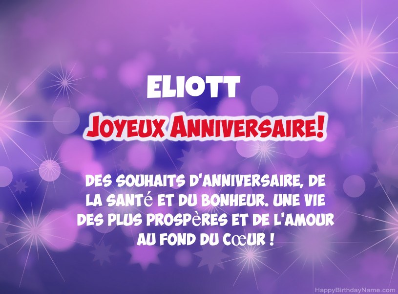 Belles images pour joyeux anniversaire de Eliott