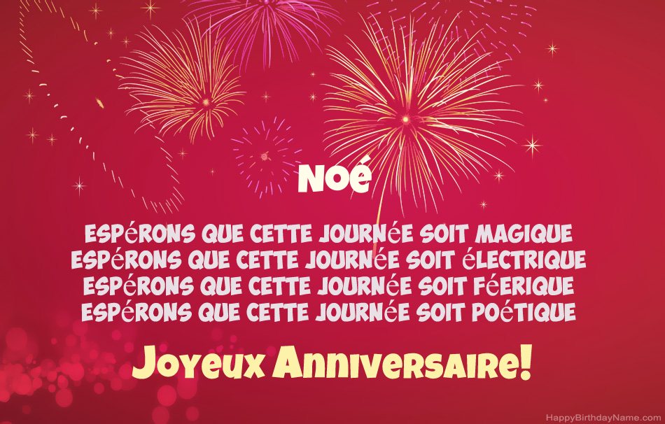 Joyeux anniversaire Noé, beaux poèmes