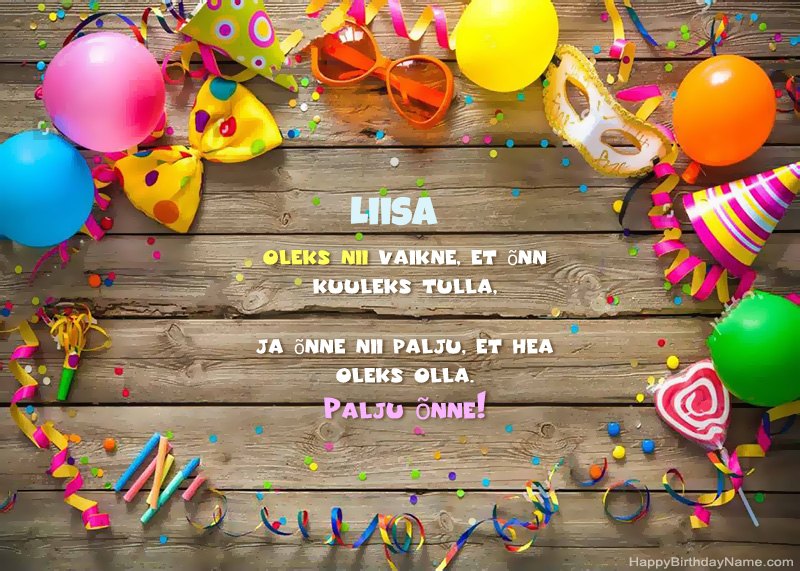 Happy Birthday Liisa