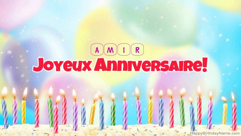 Cartes de joyeux anniversaire drôles pour Amir