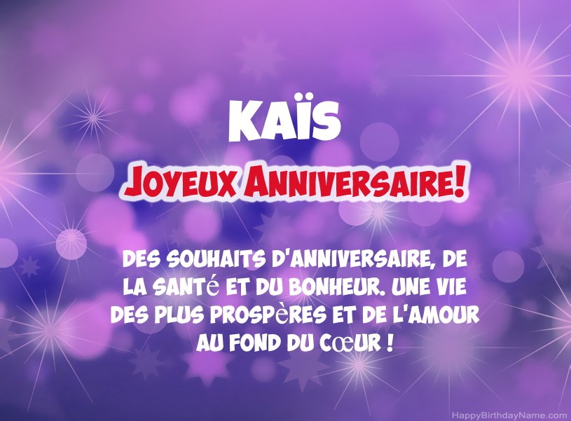 Belles images pour joyeux anniversaire de Kaïs