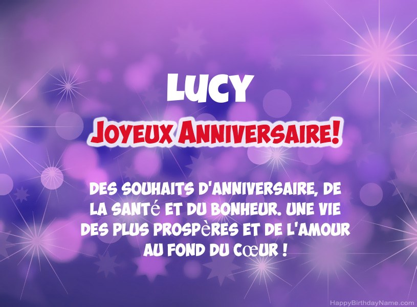 Belles images pour joyeux anniversaire de Lucy