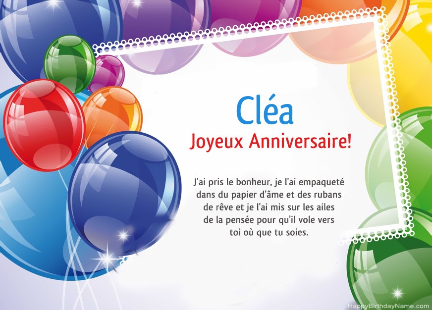 Joyeux Anniversaire Cléa!