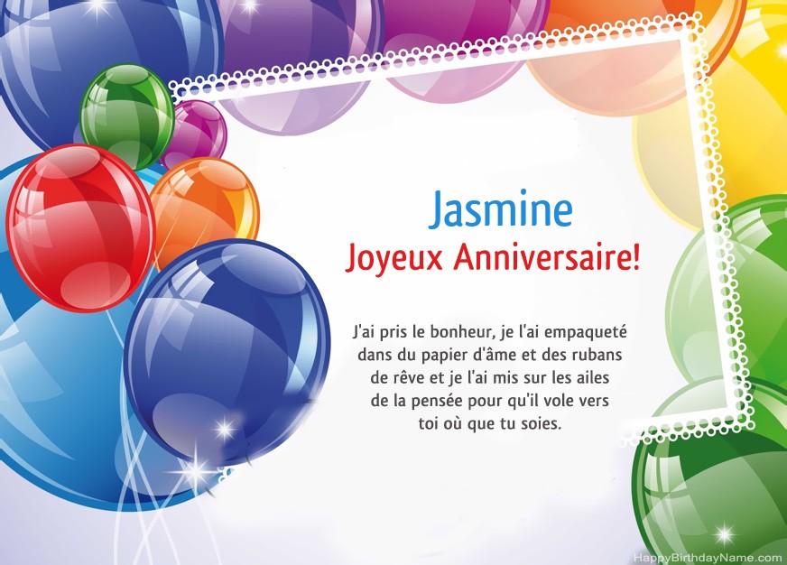 Joyeux Anniversaire Jasmine!