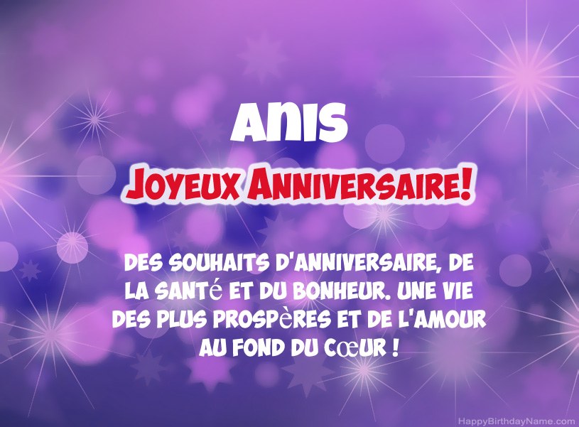 Belles images pour joyeux anniversaire de Anis