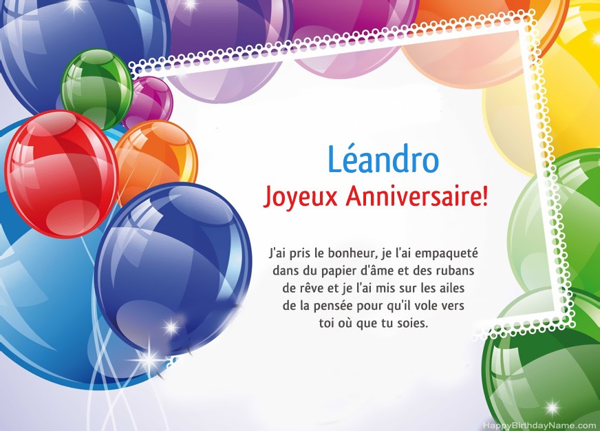 Joyeux Anniversaire Léandro!