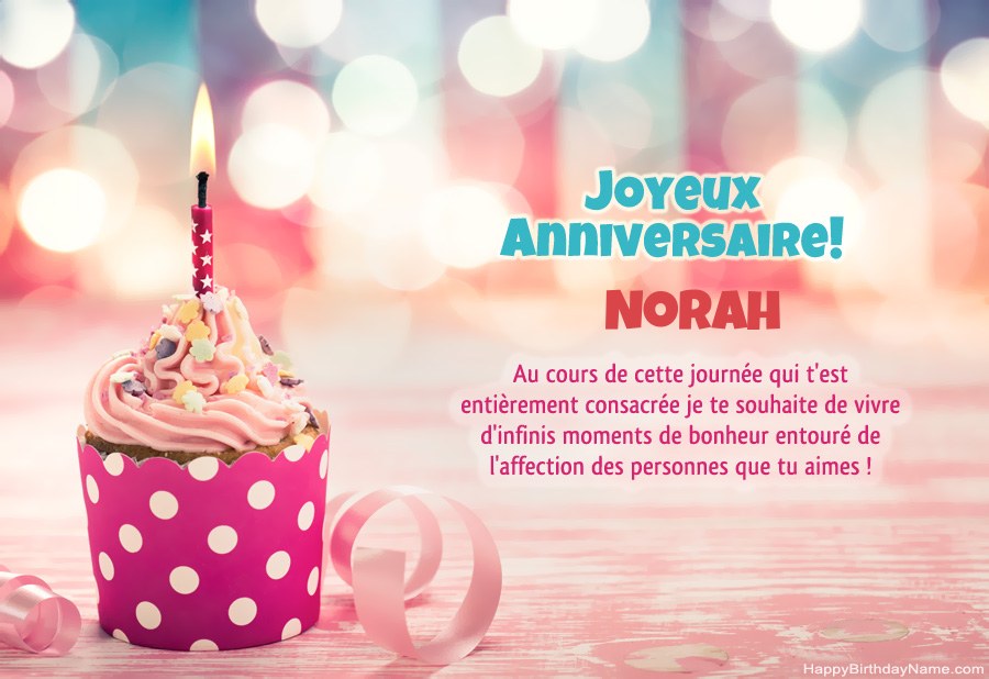 Télécharger Happy Birthday card Norah gratuitement