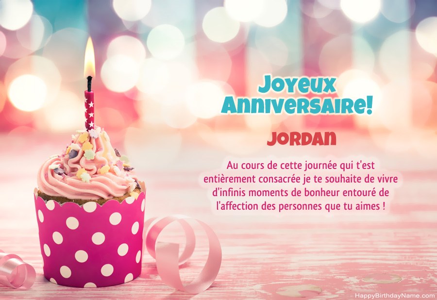 Télécharger Happy Birthday card Jordan gratuitement