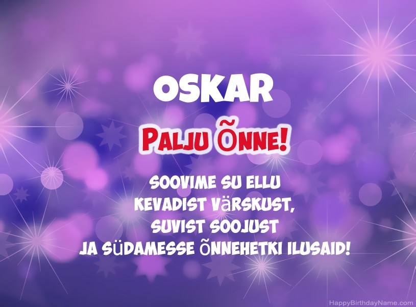 Ilusad pildid Oskar Ilusad pildid Oskar