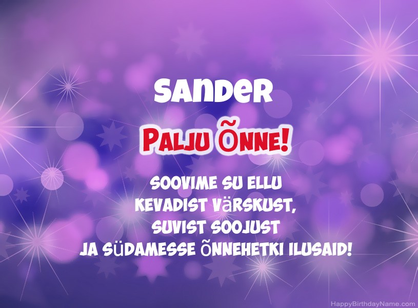 Ilusad pildid Sander