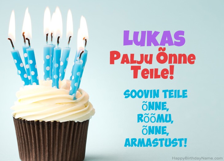 Palju õnne Lukas Palju õnne Lukas