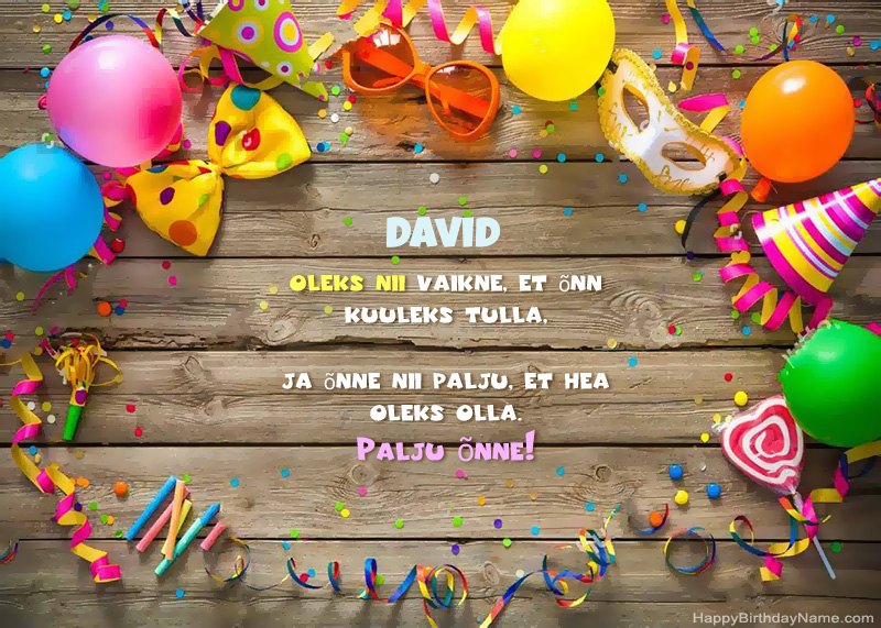 Happy Birthday David