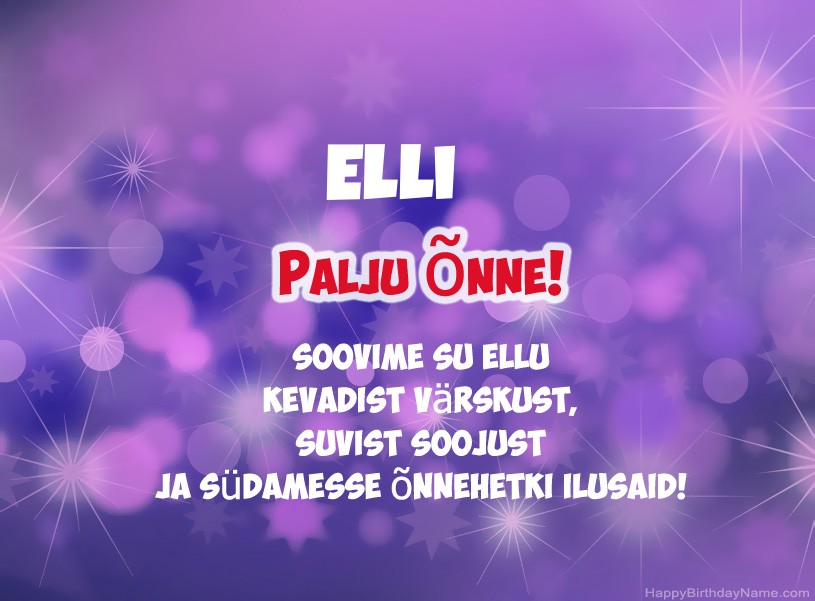 Ilusad pildid Elli