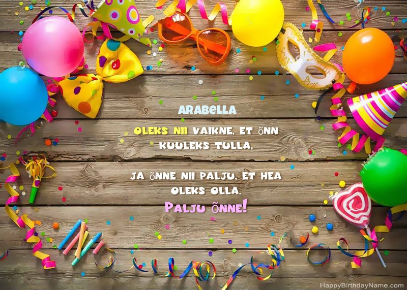 Happy Birthday Arabella Happy Birthday Arabella