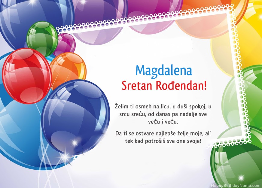 Sretan Rođendan Magdalena ! Sretan Rođendan Magdalena !