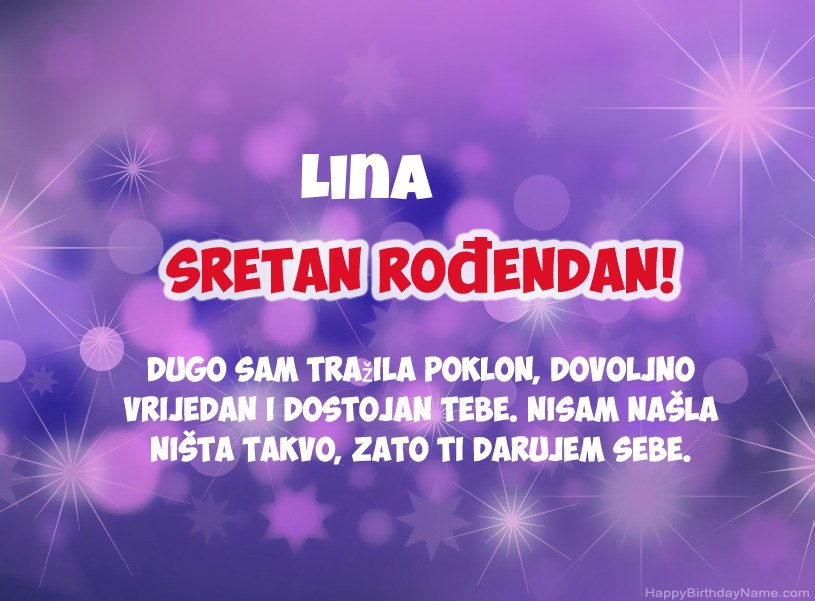 Prekrasne slike za Sretan rođendan Lina Prekrasne slike za Sretan rođendan Lina