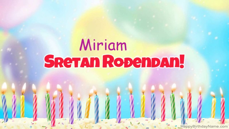 Smiješne čestitke za rođendan Miriam  