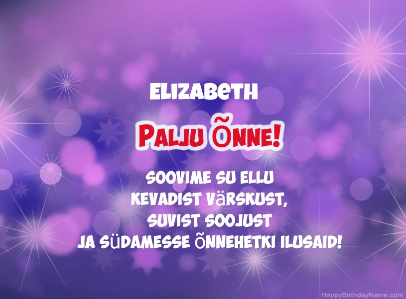 Ilusad pildid Elizabeth Ilusad pildid Elizabeth