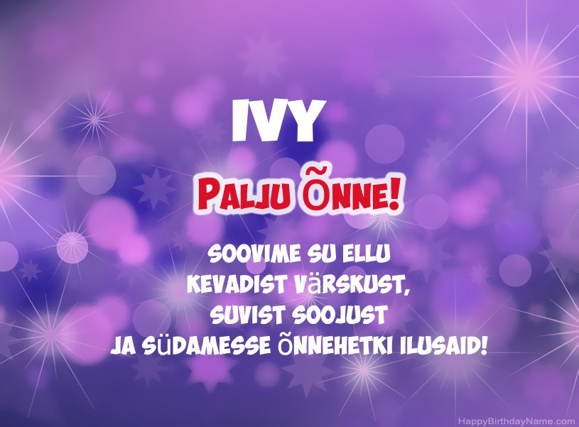 Ilusad pildid Ivy