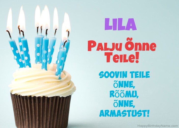Palju õnne Lila Palju õnne Lila
