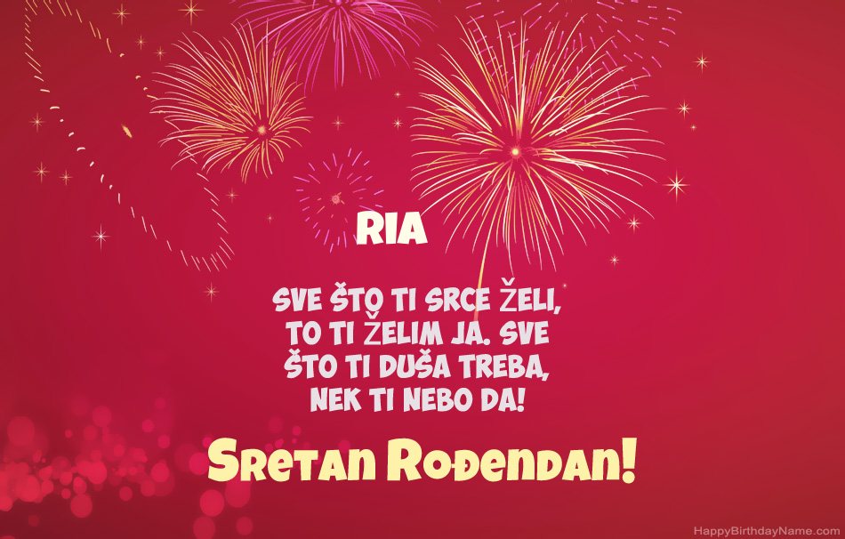 Sretan rođendan Ria  , prekrasne pjesme