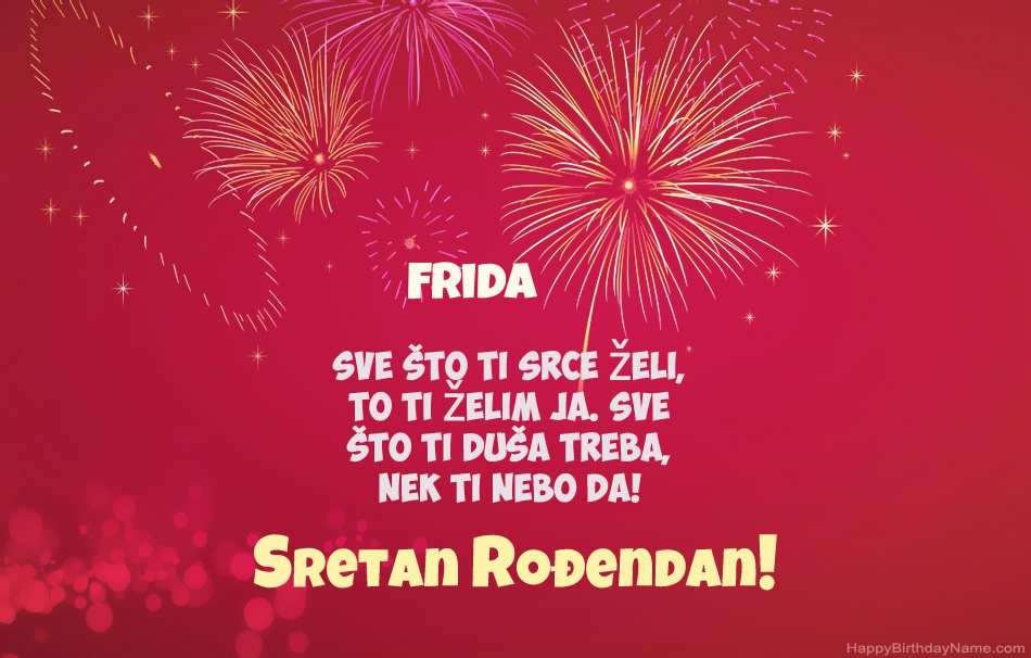 Sretan rođendan Frida  , prekrasne pjesme