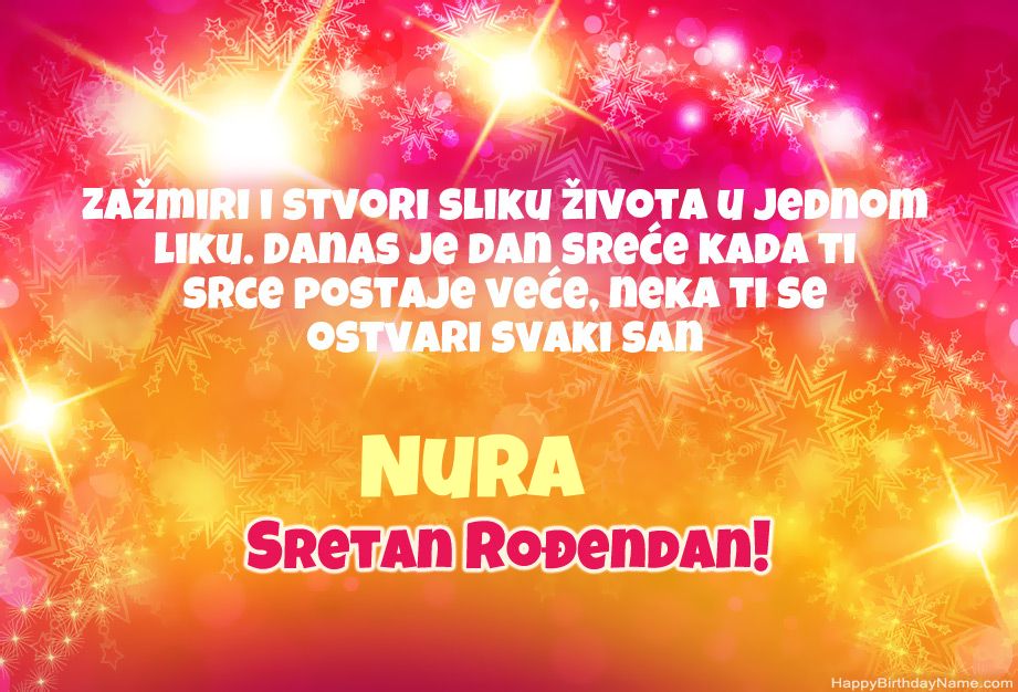 Cool čestitke za Sretan rođendan Nura  
