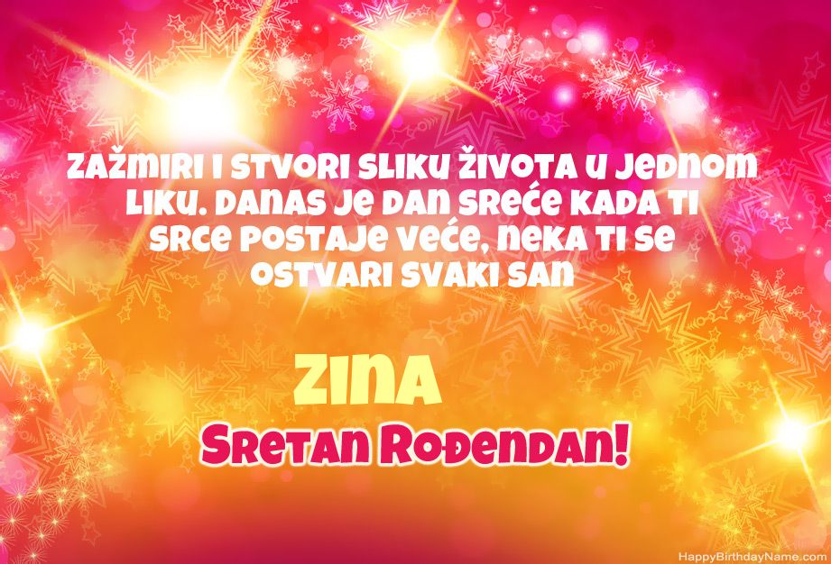 Cool čestitke za Sretan rođendan Zina Cool čestitke za Sretan rođendan Zina
