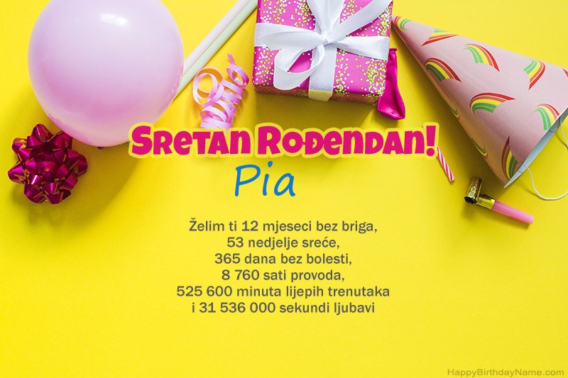 Sretan rođendan Pia u prozi Sretan rođendan Pia u prozi